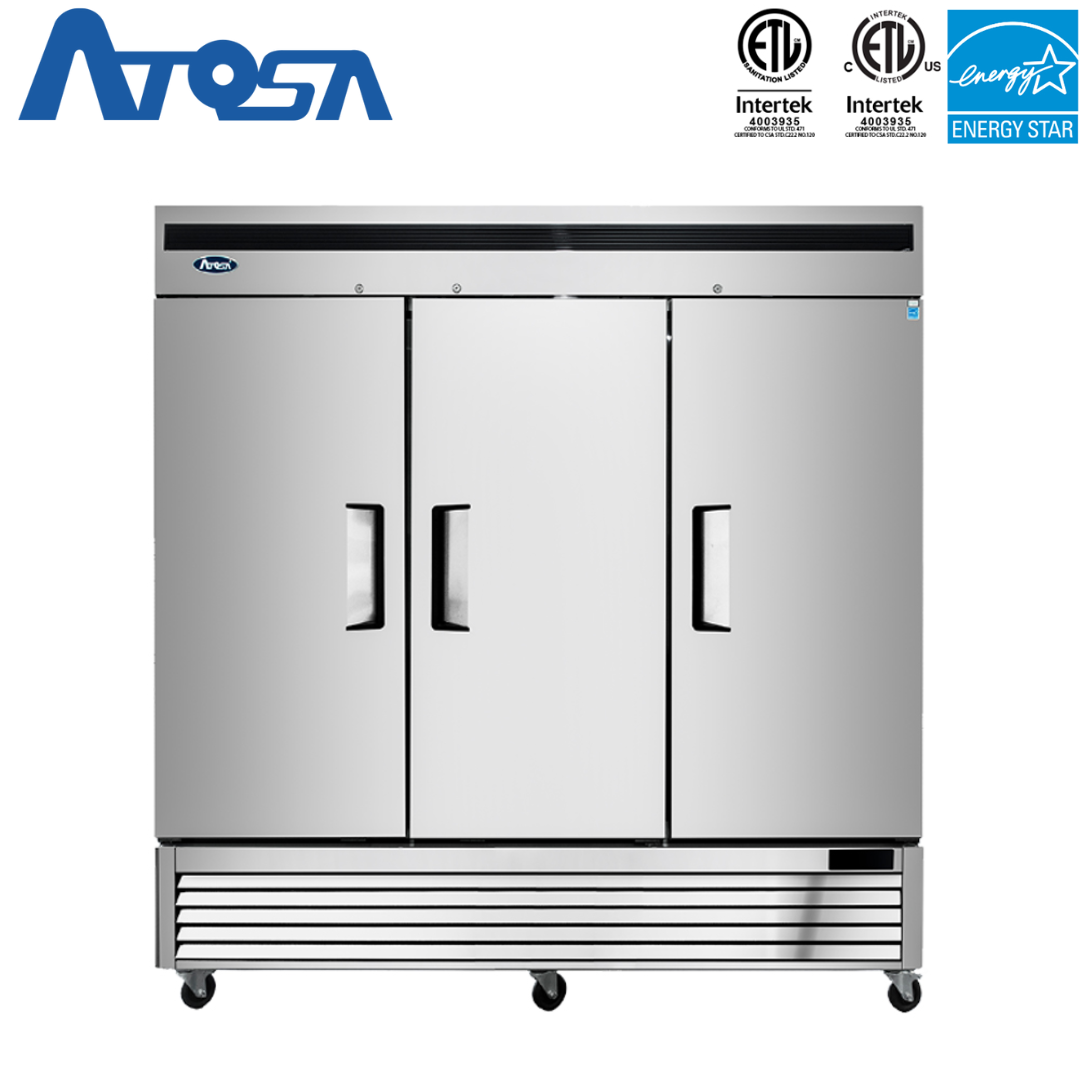 (PP) Refrigerador Industrial de 3 Puertas Acero Inoxidable Atosa MBF8508GR