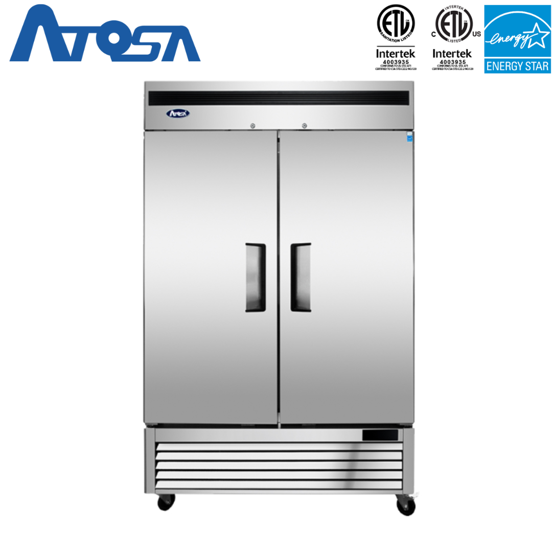 (PP) Congelador Industrial de Acero Inoxidable 2 Puertas Atosa MBF8503GR Congelador Vertical. Freezer. Atosa