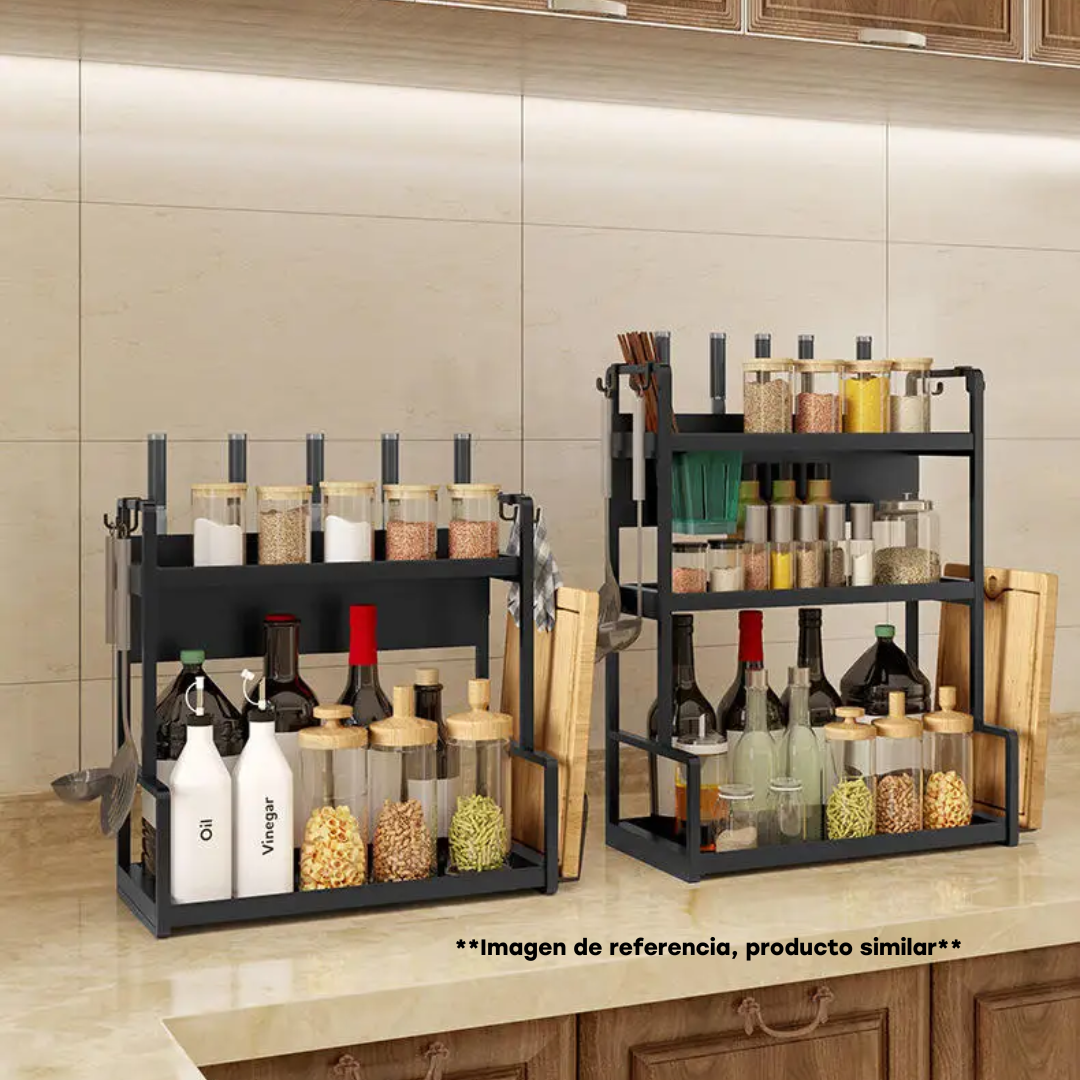 Organizador Multifuncional de Metal Negro 88282