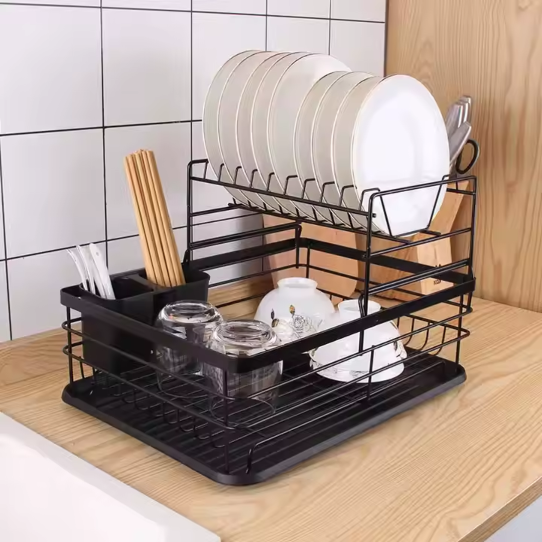 Escurridor de Platos Metal Negro 88276 Selecto