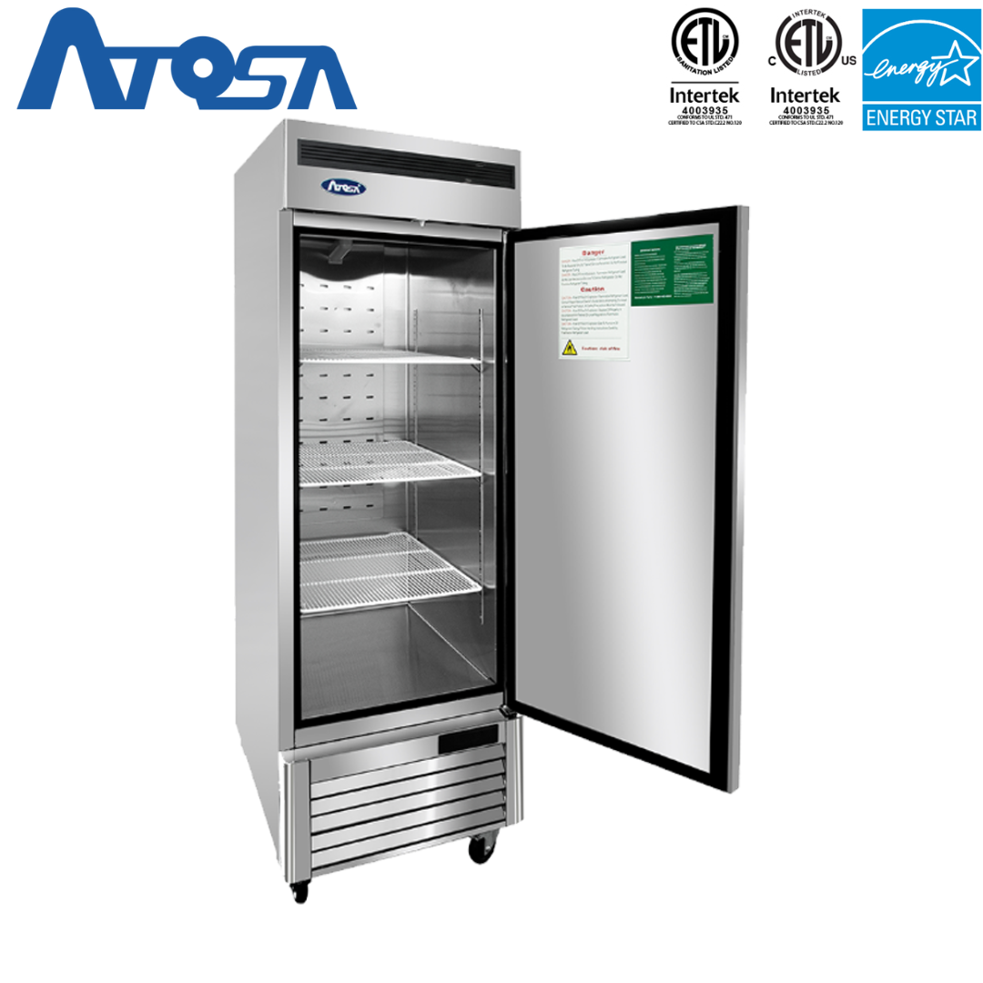 (PP) Congelador Industrial de Acero Inoxidable 1 Puerta Atosa MBF8501GR Congelador Vertical.