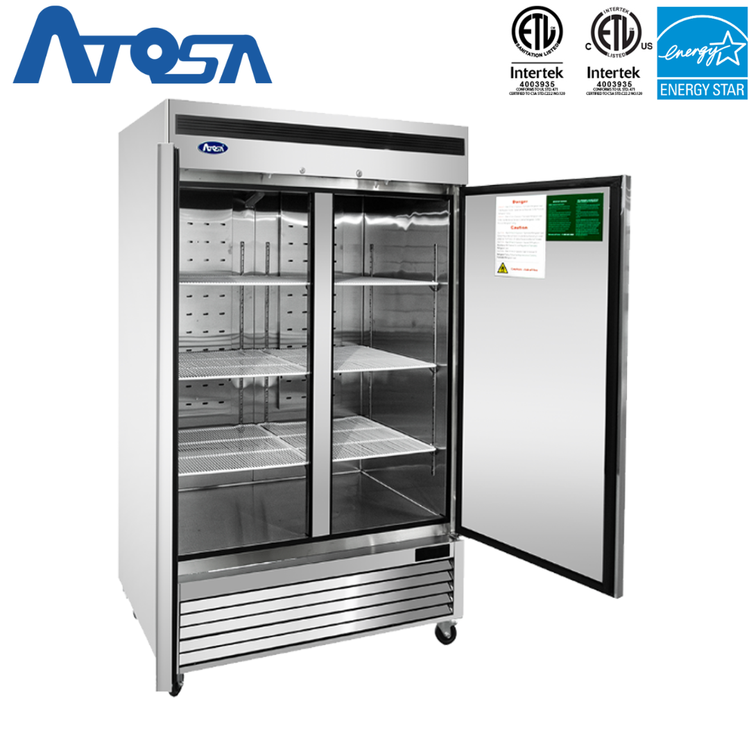 Refrigerador Industrial de Acero Inoxidable 2 Puertas Atosa MBF8507GR