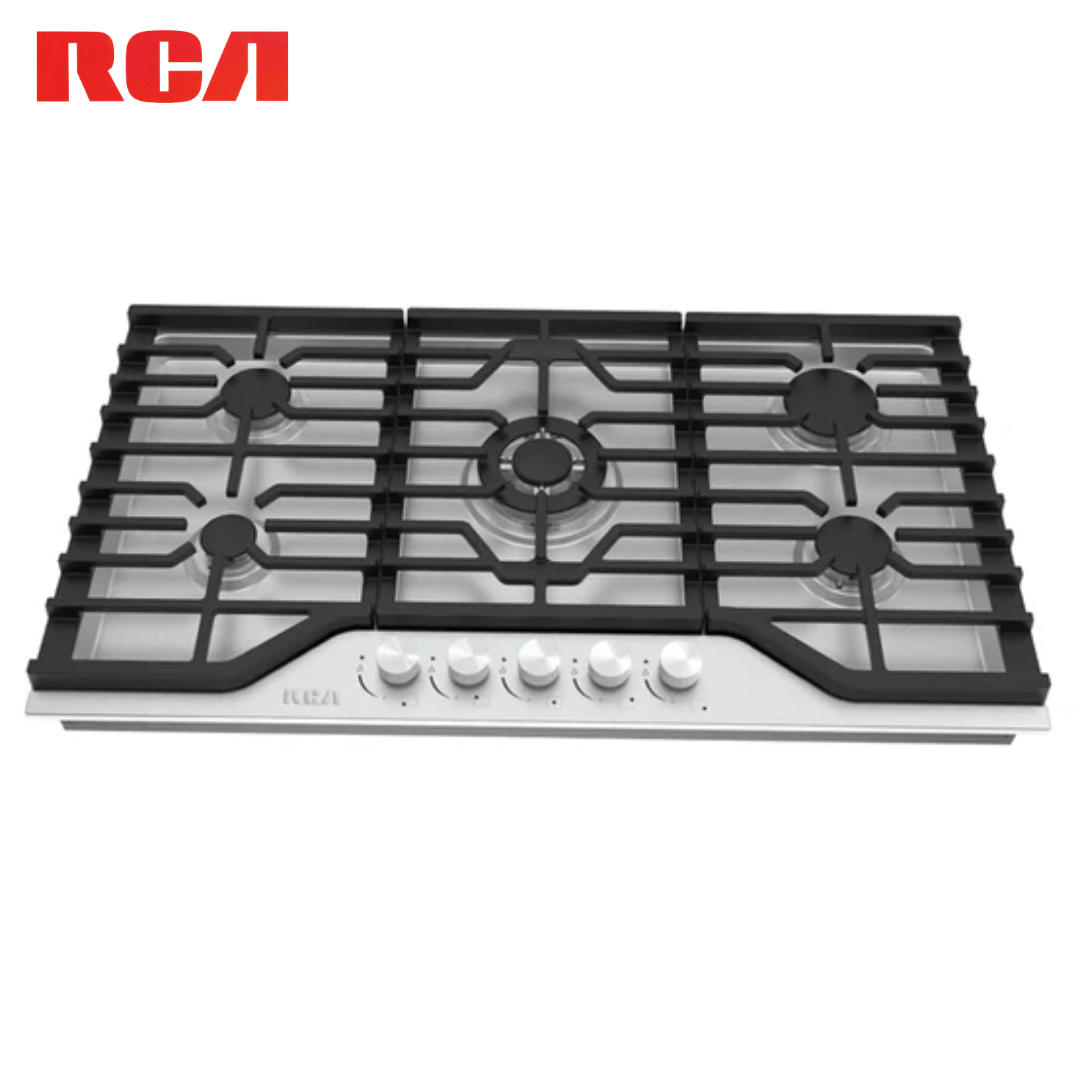 Estufa Empotrable a Gas de 5 Quemadores 36" de Acero Inoxidable 304 RCA RCBS36SS