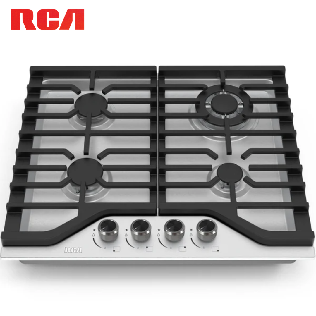 Estufa Empotrable a Gas de 4 Quemadores 24" de Acero Inoxidable 304 RCA RCBS24SS
