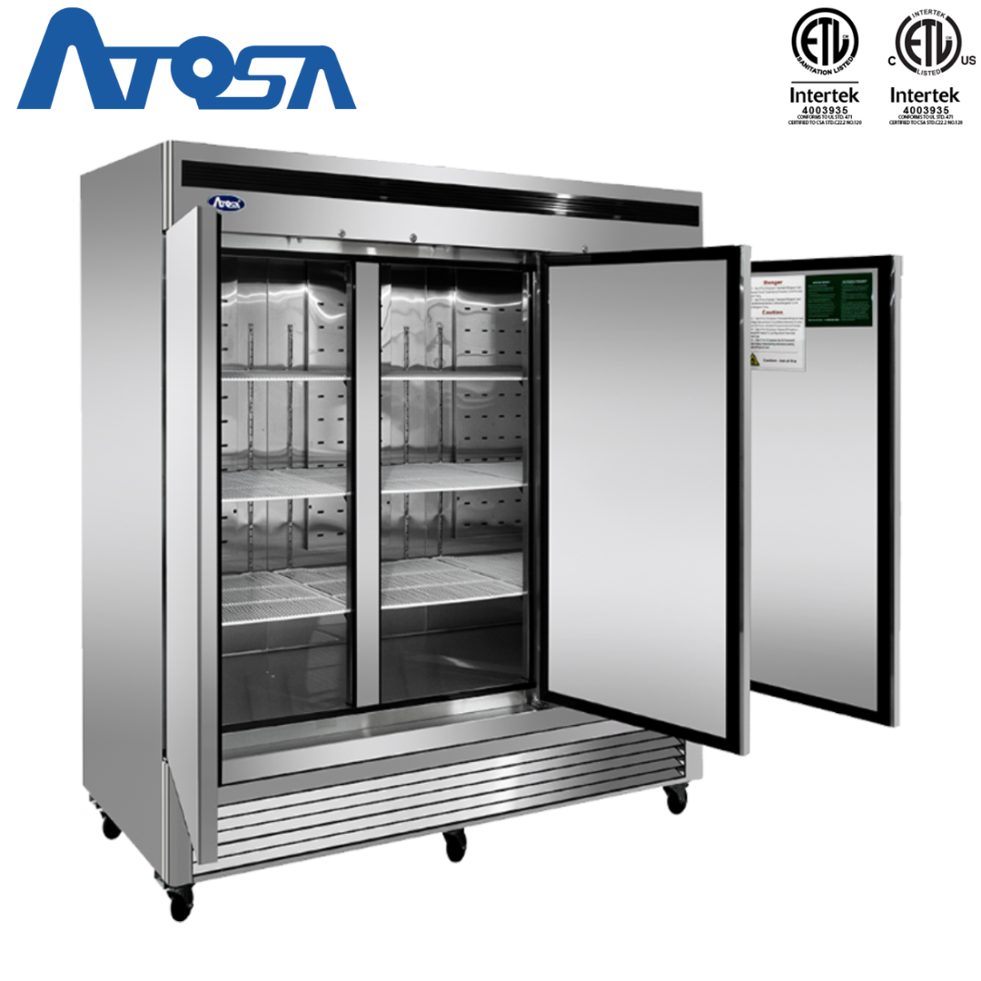 (PP) Congelador Industrial de Acero Inoxidable 3 Puertas Atosa MBF8504GR Congelador Vertical. Freezer. Atosa