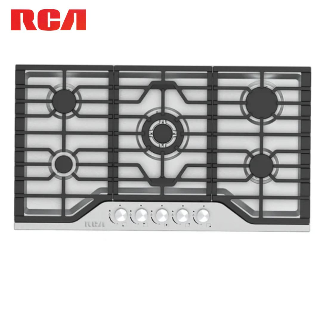 Estufa Empotrable a Gas de 5 Quemadores 36" de Acero Inoxidable 304 RCA RCBS36SS