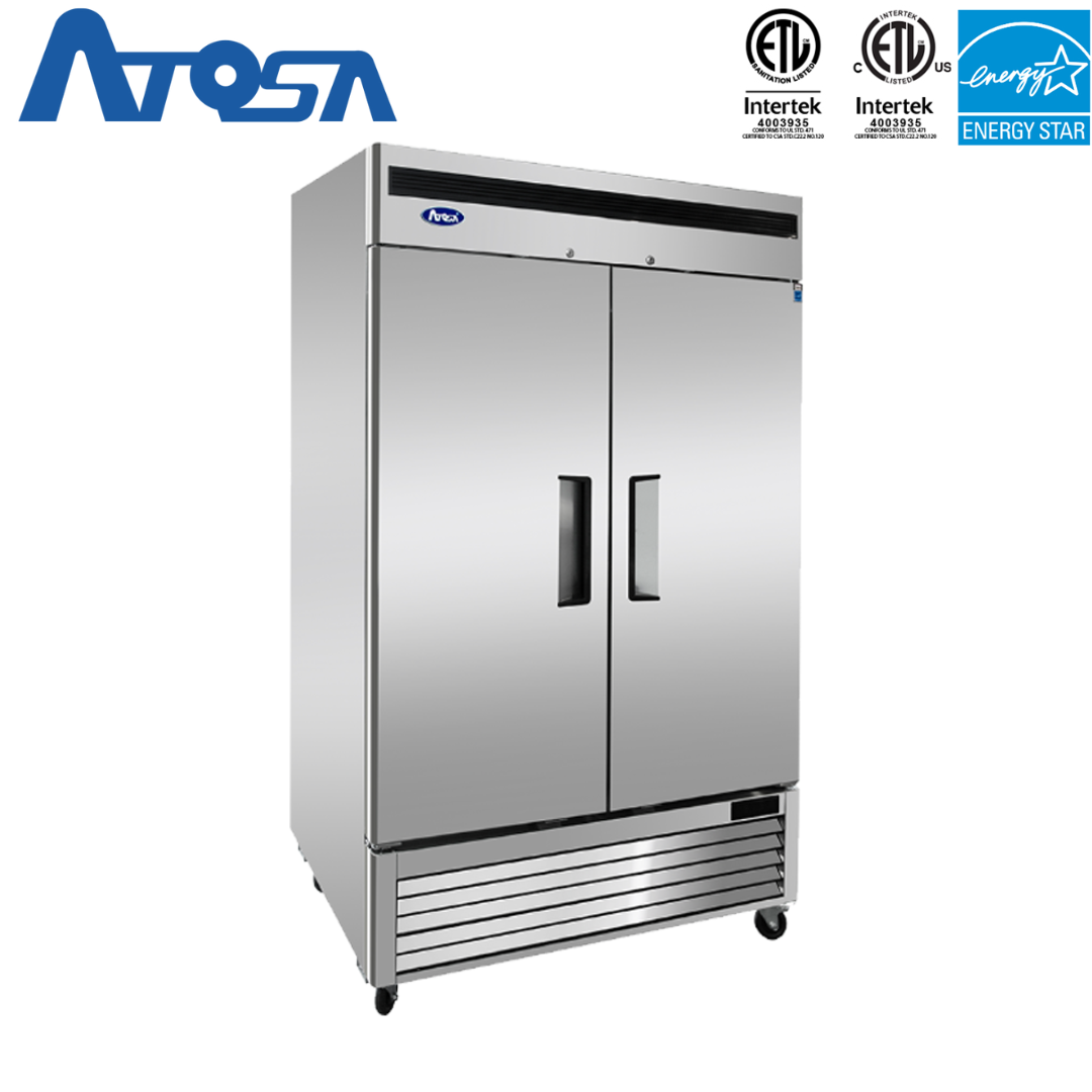 (PP) Congelador Industrial de Acero Inoxidable 2 Puertas Atosa MBF8503GR Congelador Vertical. Freezer. Atosa