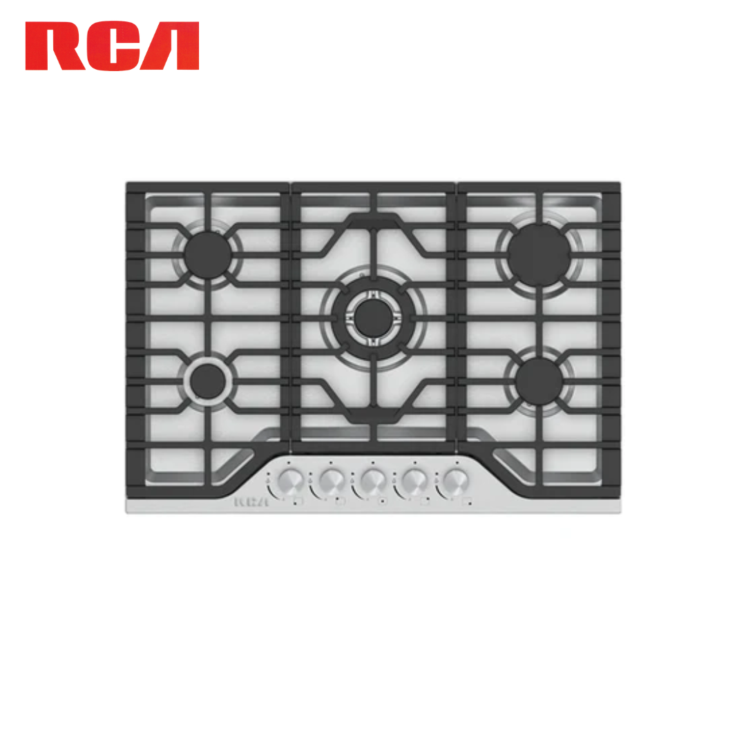 Estufa Empotrable a Gas de 5 Quemadores 30" de Acero Inoxidable 304 RCA RCBS30SS