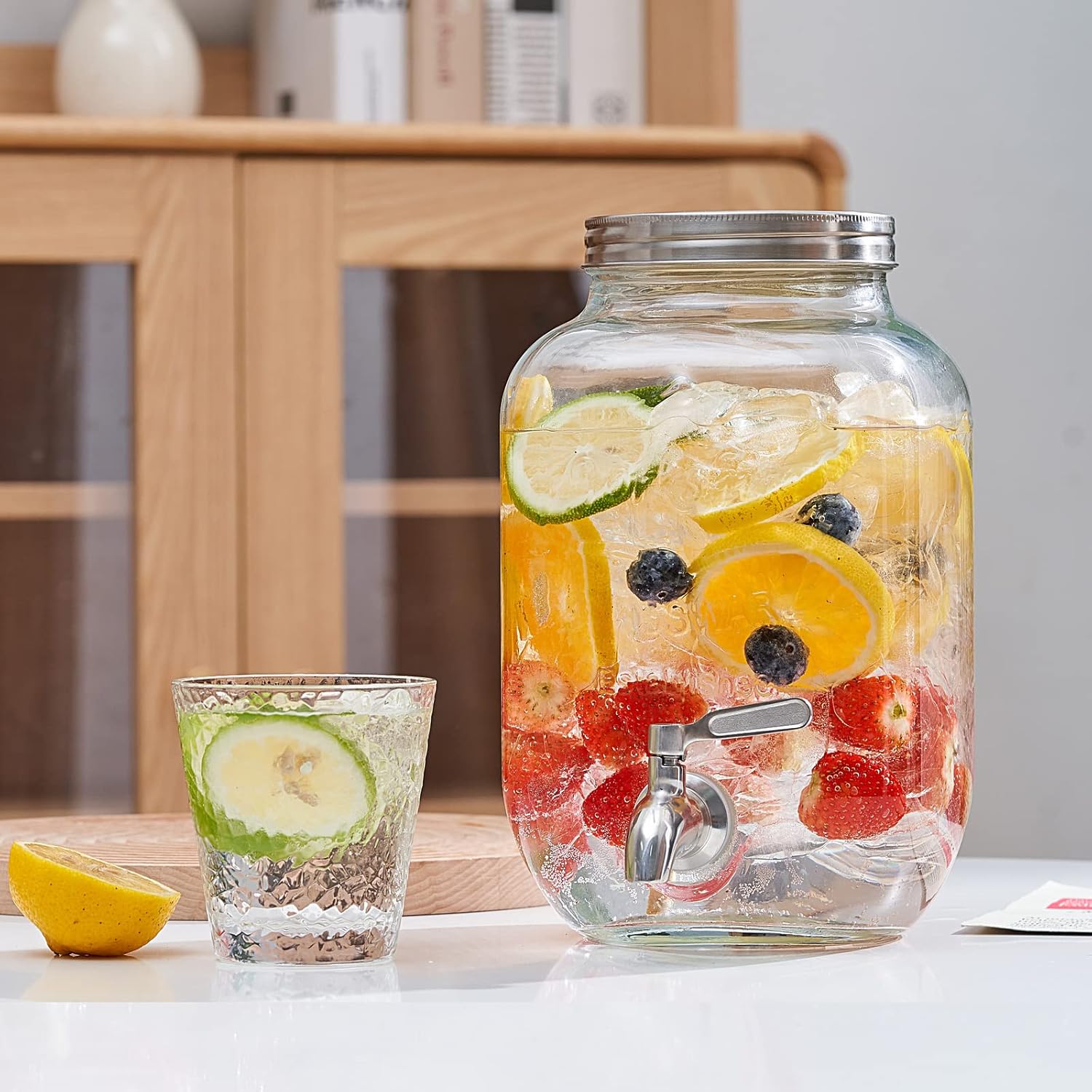 Envase de Vidrio con Dispensador 5L 27x16.5cm 401440