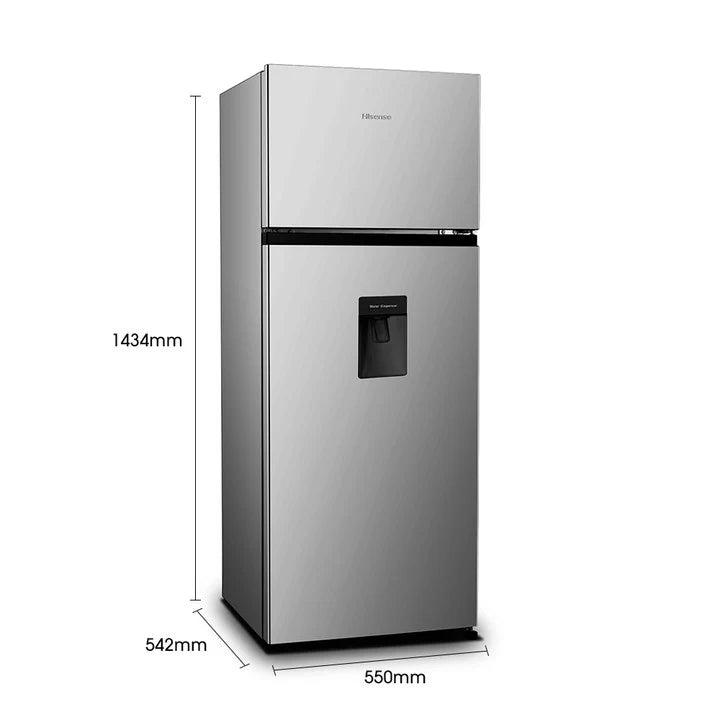 Refrigeradora Top Mount 7.3 pies con Dispensador de Agua Defrost Hisense RT80D6WGX HISENSE