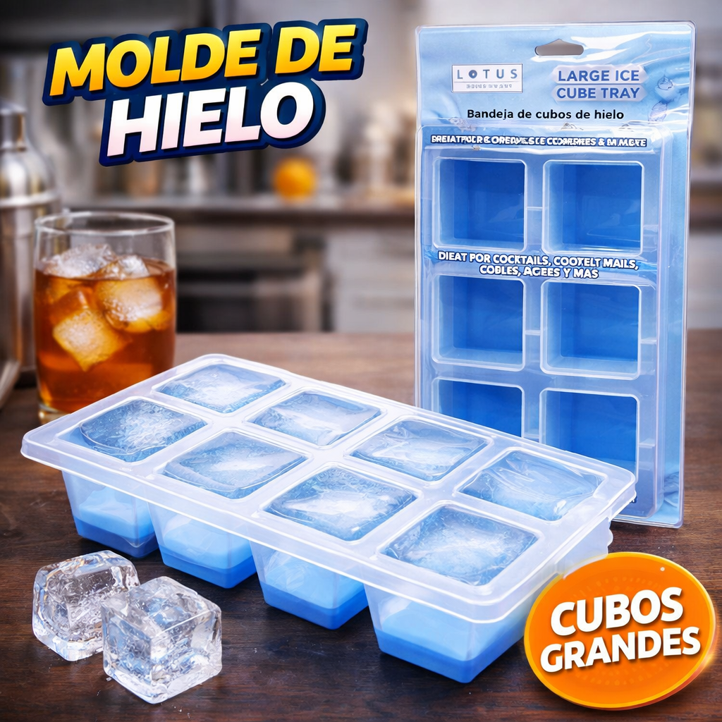 Molde de Hielo Plástico 021-73470 Selecto