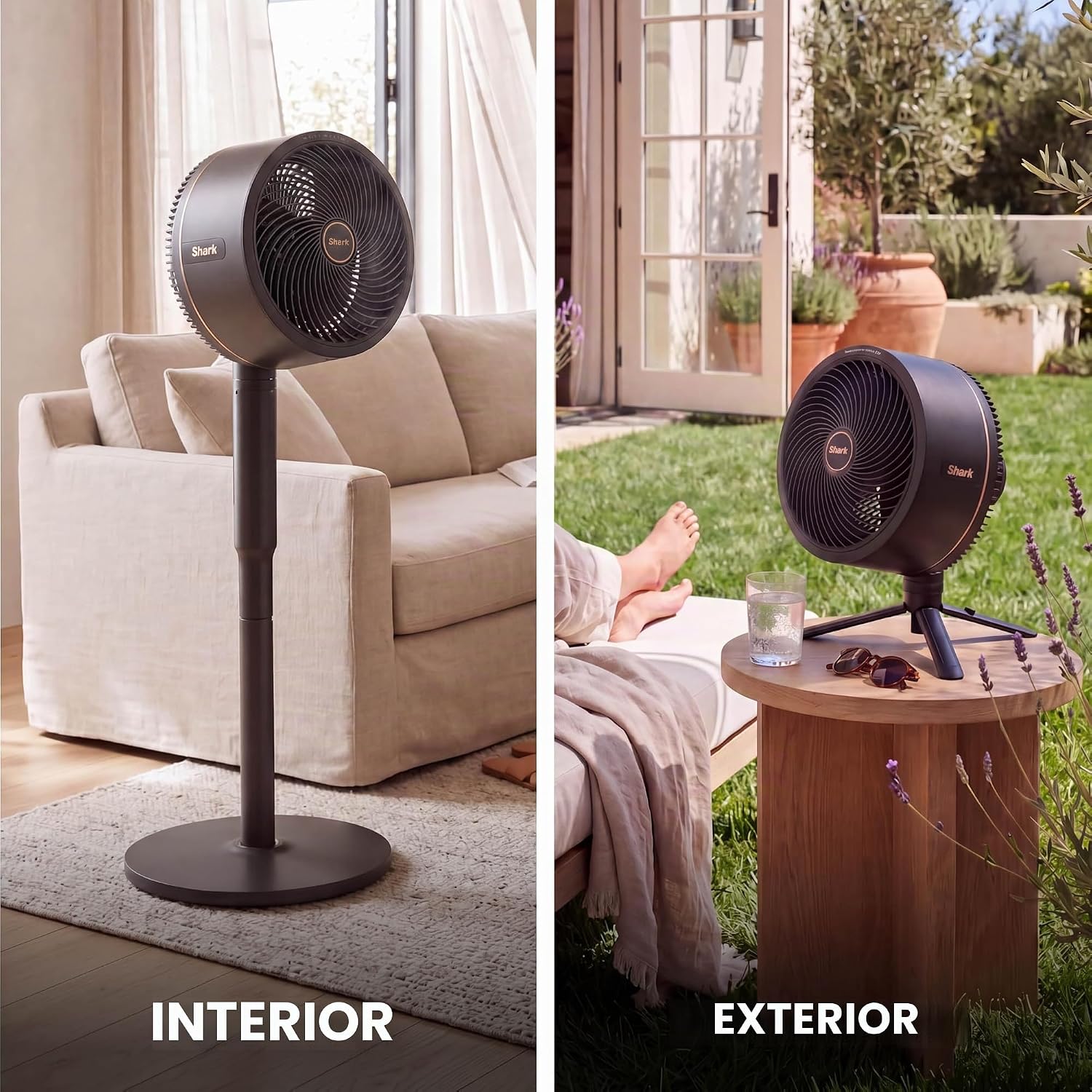 (LLEGANDO 1 DE SEPT) Ventilador Abanico Shark FlexBreeze FA222LAA 16" Inalámbrico y con Cable 36W con InstaCool Mist – 5 Velocidades