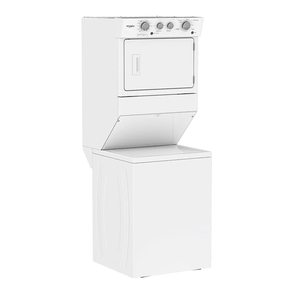 Centro de Lavado a Gas de 20kg Lavado y 10kg Secado Blanco con Sensor Dry Agitador Double Action Whirlpool 7MWGT4027HW Whirlpool