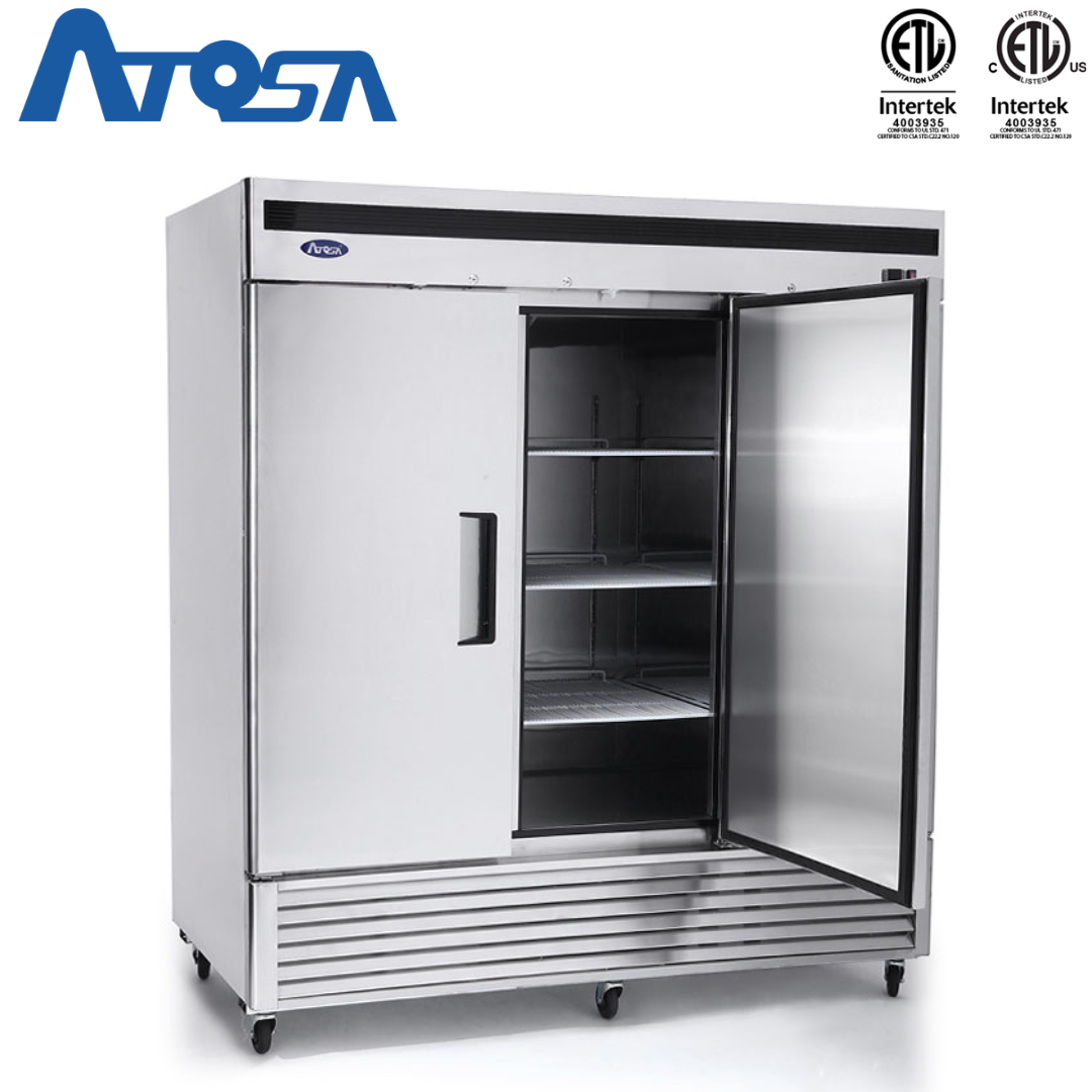 (PP) Congelador Industrial de Acero Inoxidable 3 Puertas Atosa MBF8504GR Congelador Vertical. Freezer. Atosa