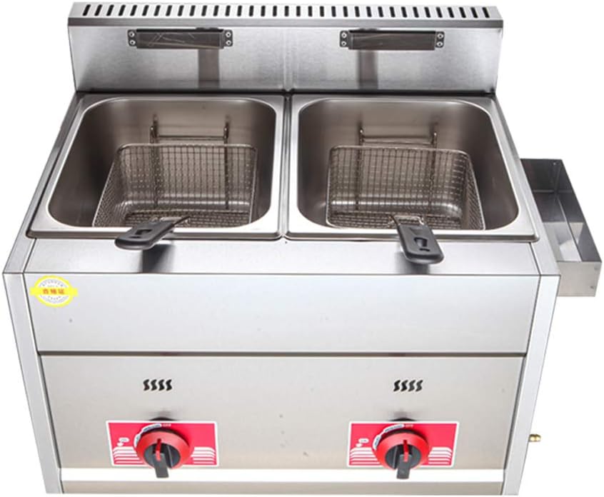 Freidora a Gas Doble Cesta 6+6 Litros