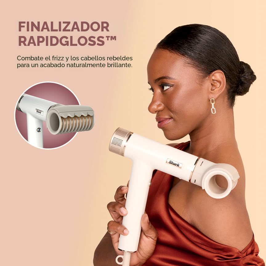 (LLEGANDO 10 DE AGOSTO) Secadora de Cabello Shark SpeedStyle HD332 1700W para Cabello Rizado y Crespo con Tecnología IQ Speed Styling y 4 Accesorios