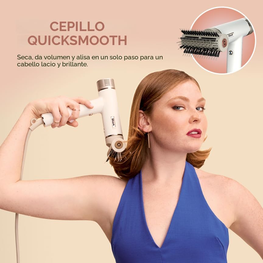 (LLEGANDO 10 DE AGOSTO) Secadora de Cabello Shark SpeedStyle HD332 1700W para Cabello Rizado y Crespo con Tecnología IQ Speed Styling y 4 Accesorios