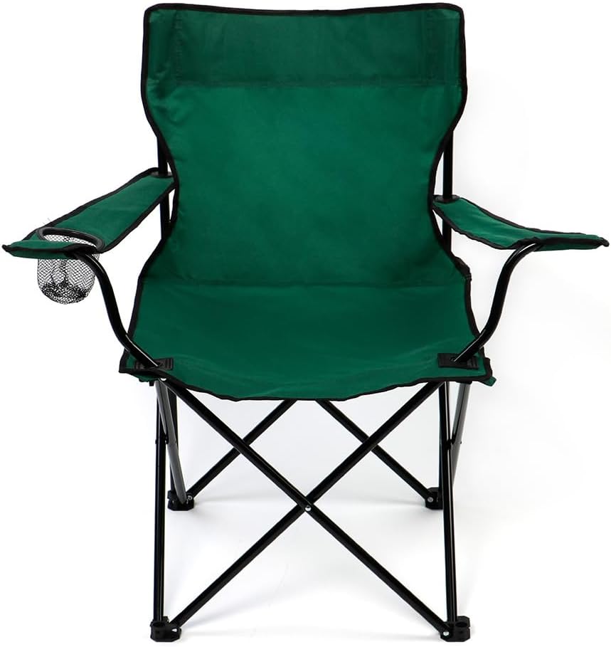 Silla Plegable Playero con Porta Vasos Verde TV-CH07GR Selecto