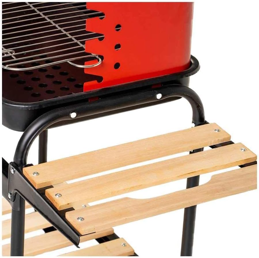 Parrilla o Asador Plegable con Ruedas Portátil Metálica ALP-BBQ9445 BBQ. Barbacoa.