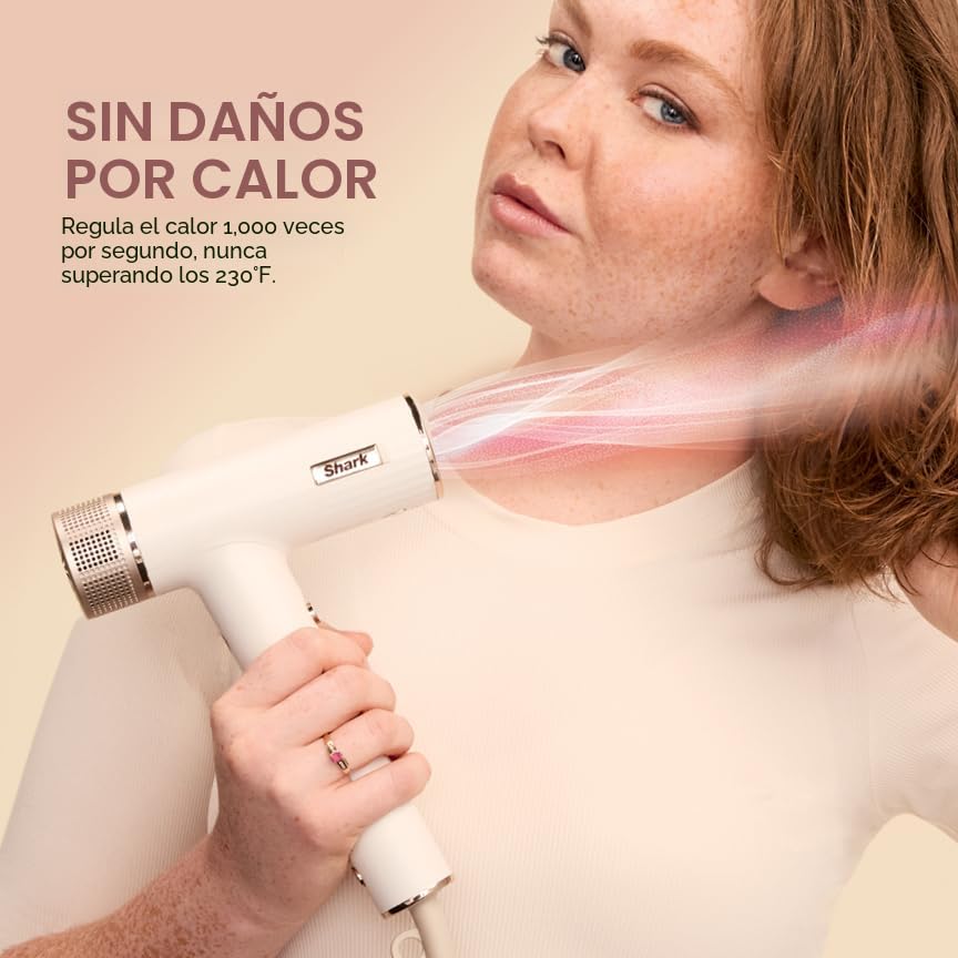(LLEGANDO 10 DE AGOSTO) Secadora de Cabello Shark SpeedStyle HD332 1700W para Cabello Rizado y Crespo con Tecnología IQ Speed Styling y 4 Accesorios