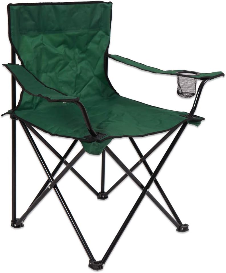 Silla Plegable Playero con Porta Vasos Verde TV-CH07GR Selecto