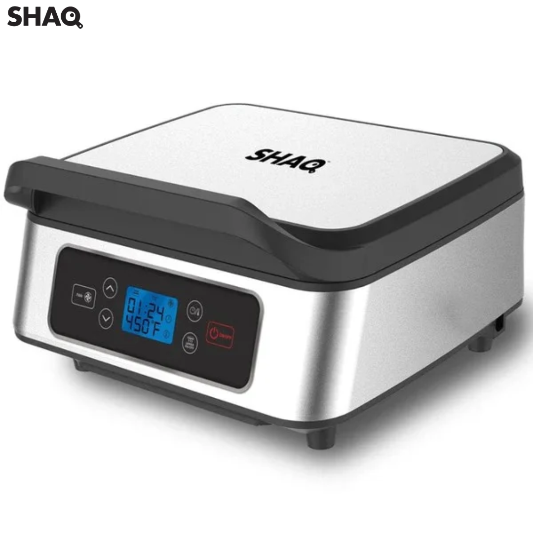 Parrilla Grill y Prensa sin Humo Eléctrica 1300W SHAQ GMC01 SHAQ