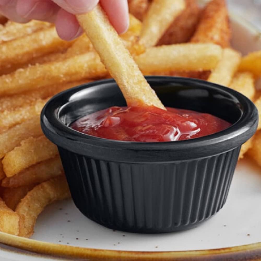 Ramekin de Melamina Negro 7x4cm BG-065-MBBLK