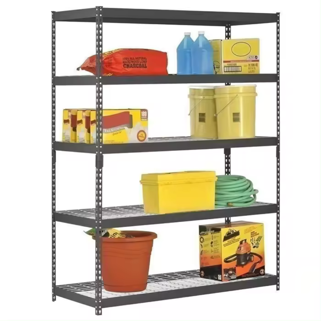 Rack Metálico de Almacenamiento de 5 Niveles de Malla 183x120x45cm R-D-M Selecto