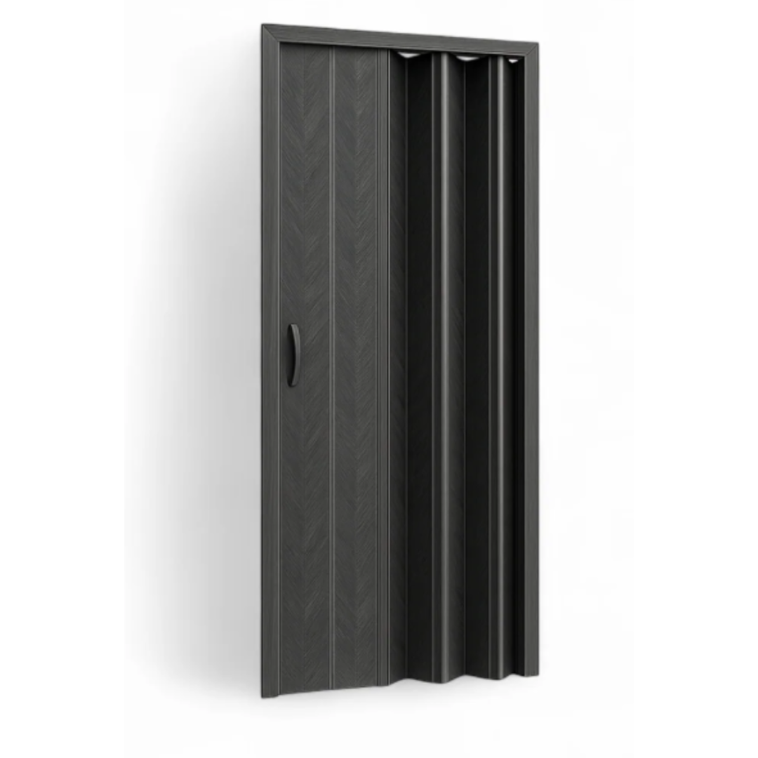 Puerta Plegable de PVC Negro 2 Tamaños Disponibles Selecto