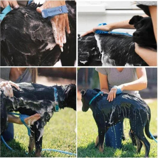 Manguera De Silicona Con Cepillo Masajadeor Para Bañar A Tu Mascota. MAS66 Selecto