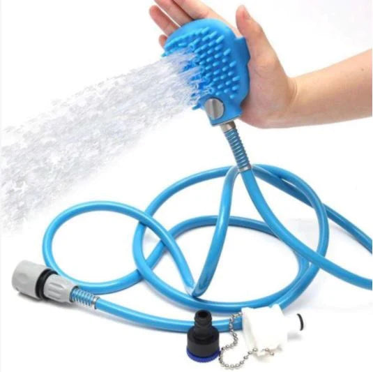 Manguera De Silicona Con Cepillo Masajadeor Para Bañar A Tu Mascota. MAS66 Selecto
