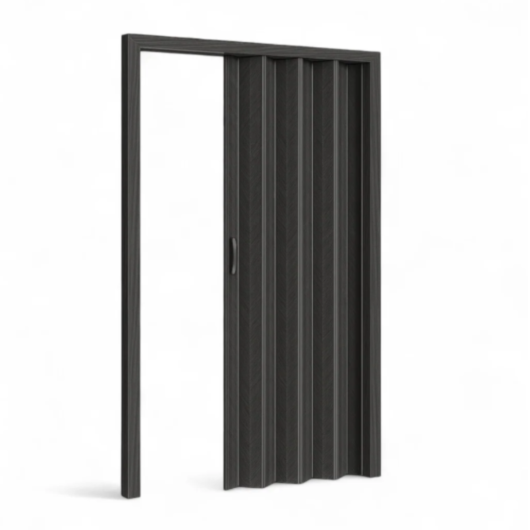 Puerta Plegable de PVC Negro 2 Tamaños Disponibles Selecto