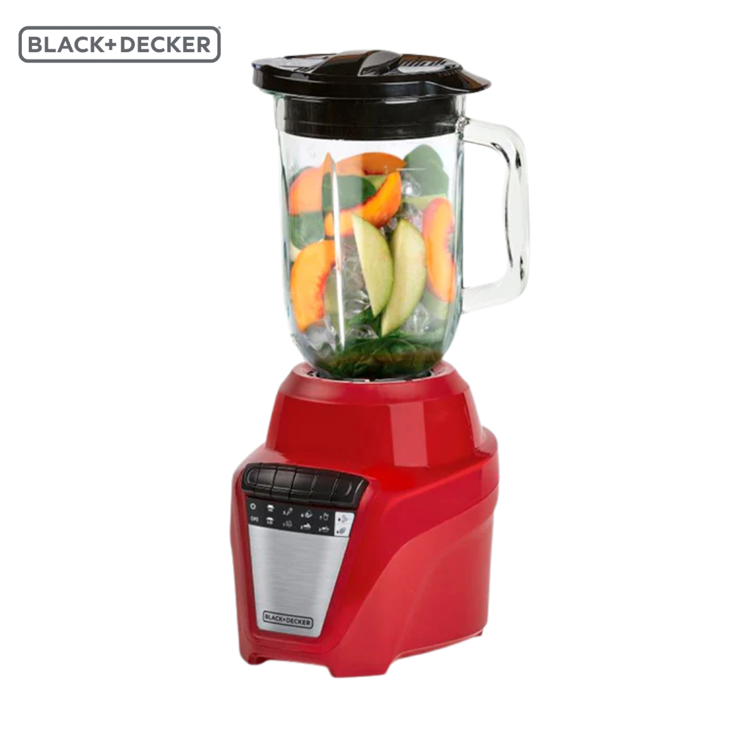 Licuadora Jarra Vidrio 1.25L Ice Crush 8 Velocidades Rojo 700W Black and Decker BL0876-1RDLA BLACK + DECKER