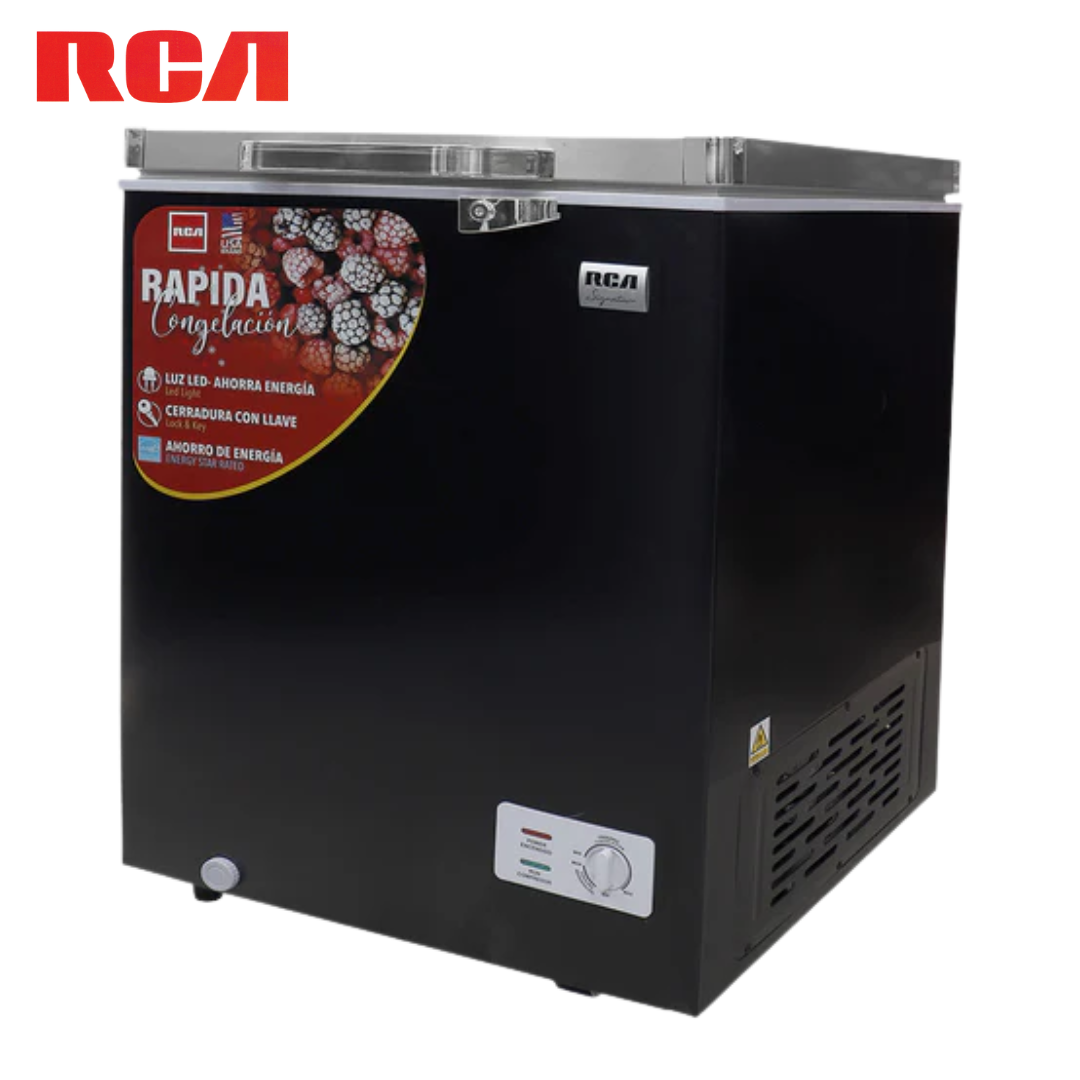 Congelador Horizontal Negro 5.0p3 RCA RCSF54DA Freezer. RCA