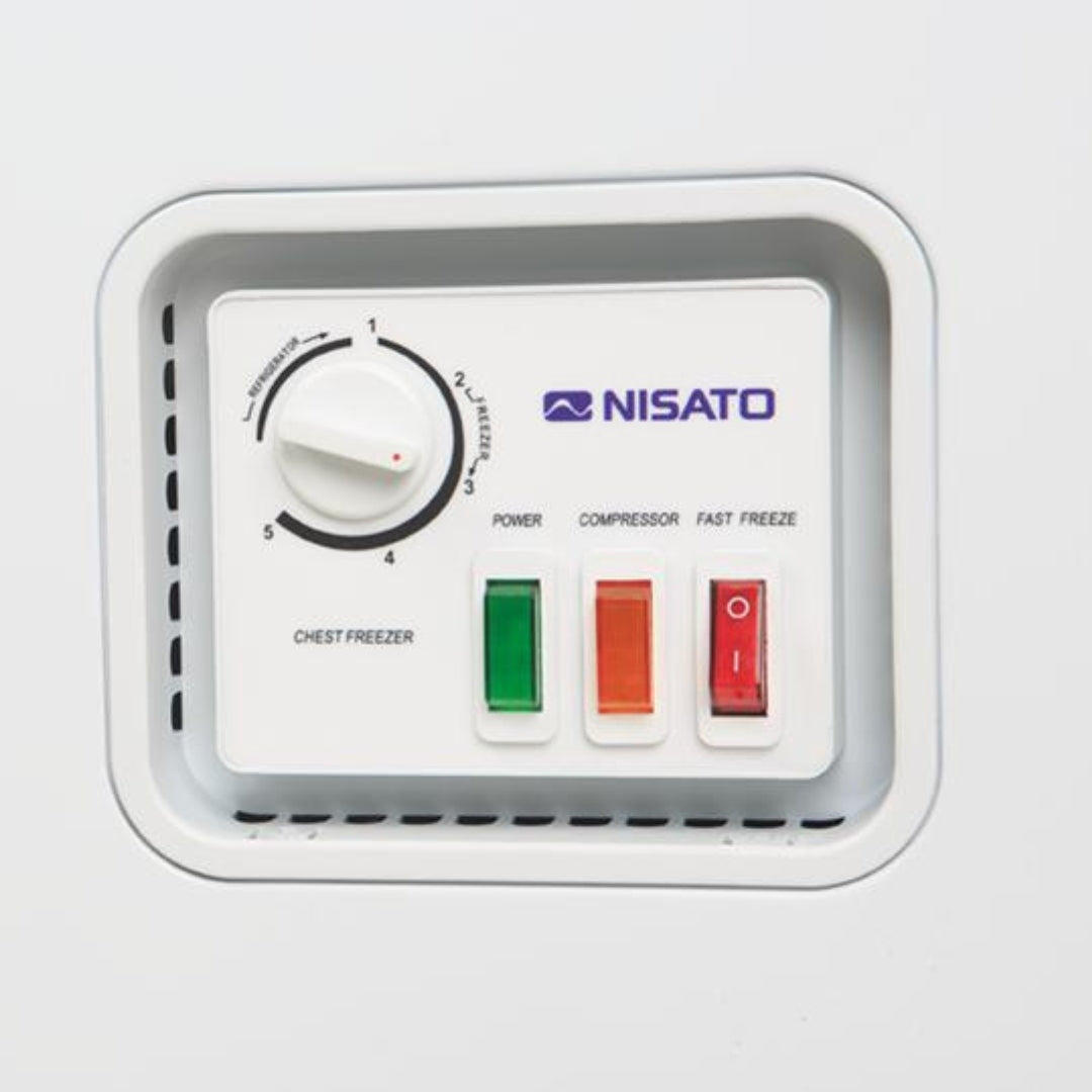 Congelador Horizontal 5P3 142 Litros Doble Acción Nisato NCH-52DAML Freezer. NISATO