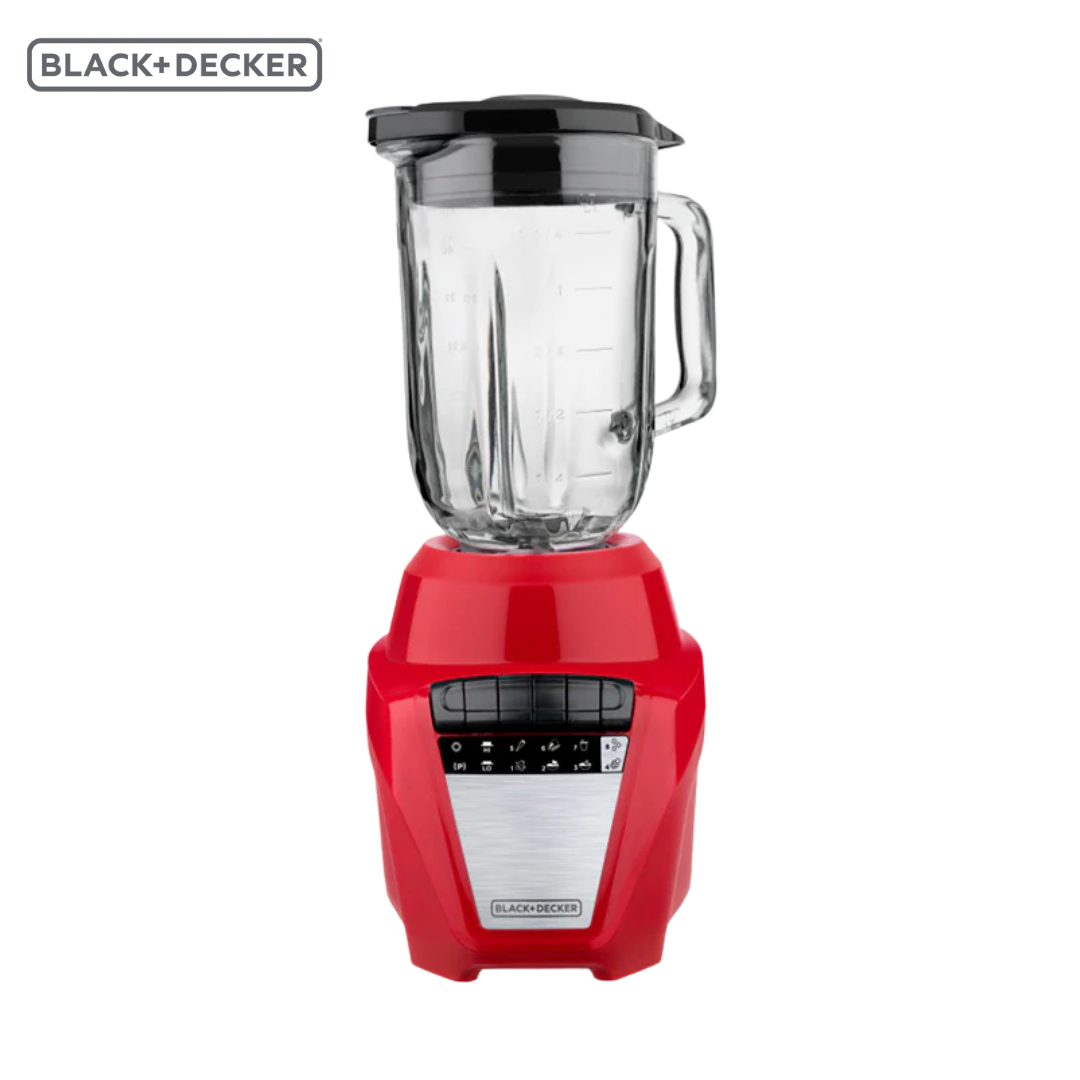 Licuadora Jarra Vidrio 1.25L Ice Crush 8 Velocidades Rojo 700W Black and Decker BL0876-1RDLA BLACK + DECKER