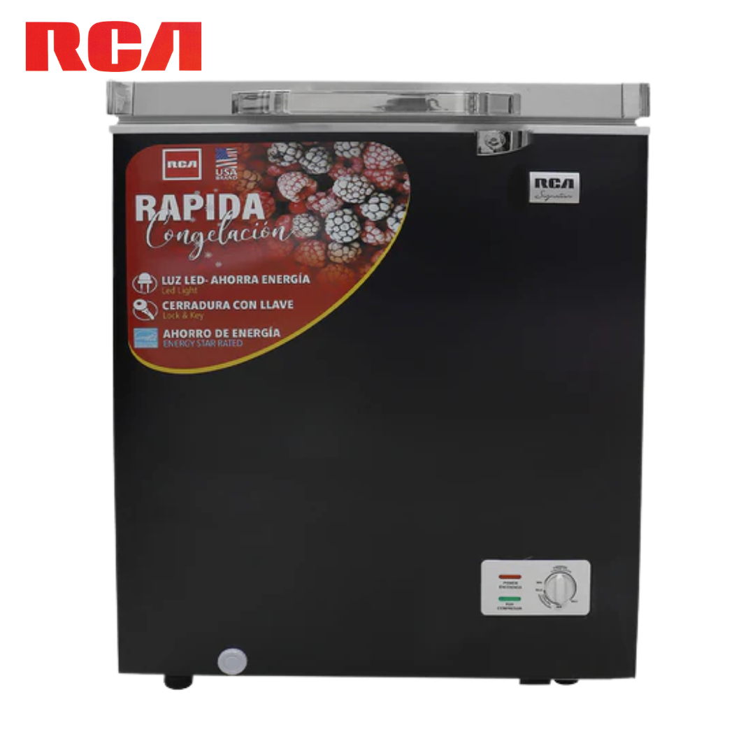Congelador Horizontal Negro 5.0p3 RCA RCSF54DA Freezer. RCA