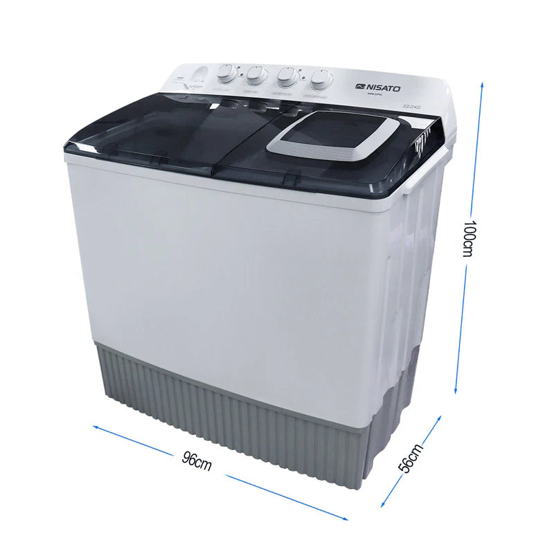Lavadora Semi-Automática 22kg con Bomba Nisato NWM-22PXL