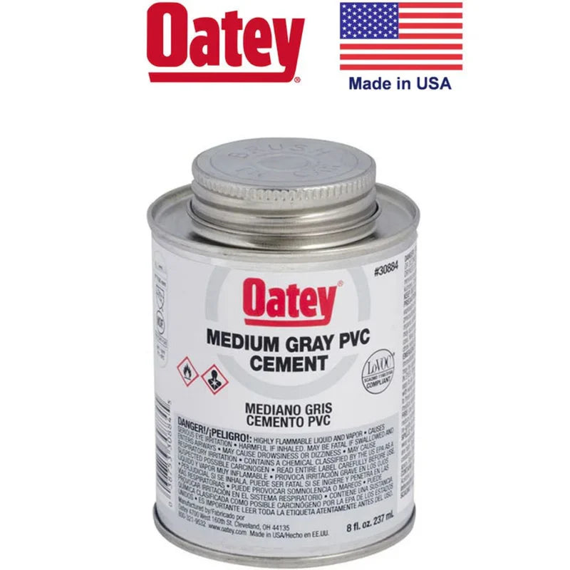 Pegamento Goma PVC Gris 1/2 Pinta Oatey 30884 Oatey