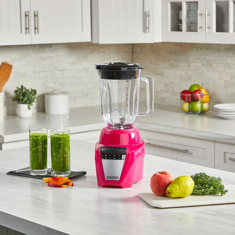 Licuadora Jarra Plástica 1.65LT 700W 8 Velocidades Magenta Black and Decker BL0877-1PDLA BLACK + DECKER
