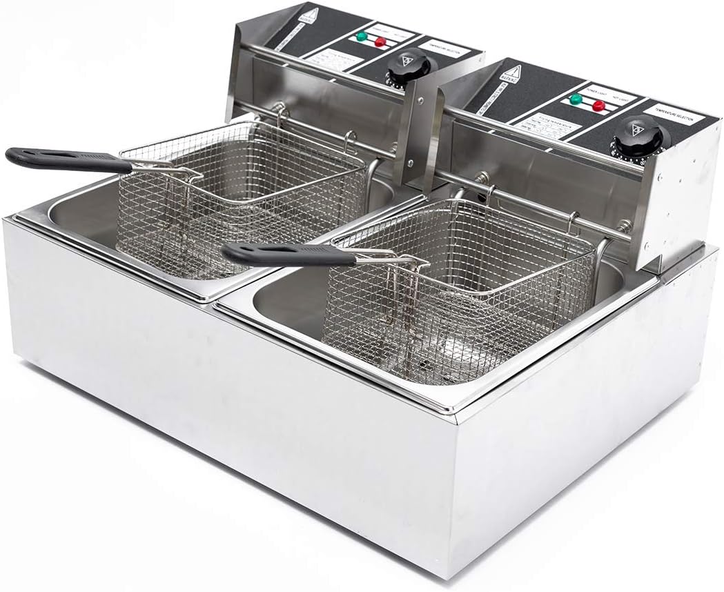Freidora Eléctrica de 10+10 Litros Royal RFEA2000SL ROYAL