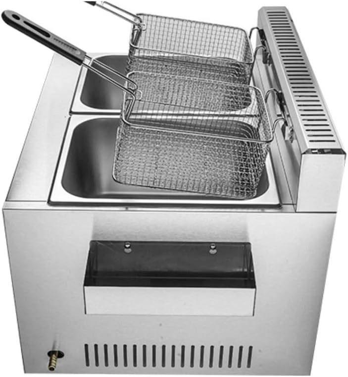 Freidora a Gas Doble Cesta 6+6 Litros