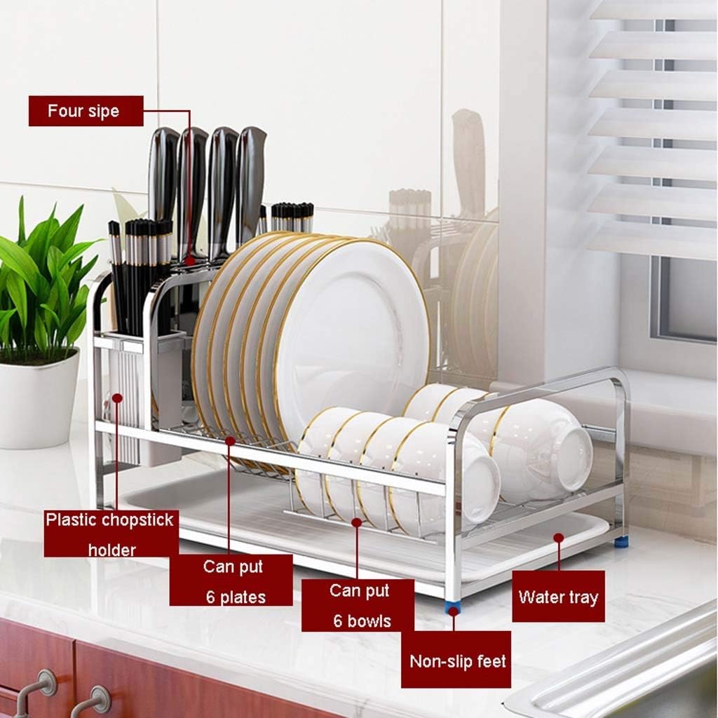 Escurridor para Platos, Cuchillos & Cubiertos de Metal 34860-28