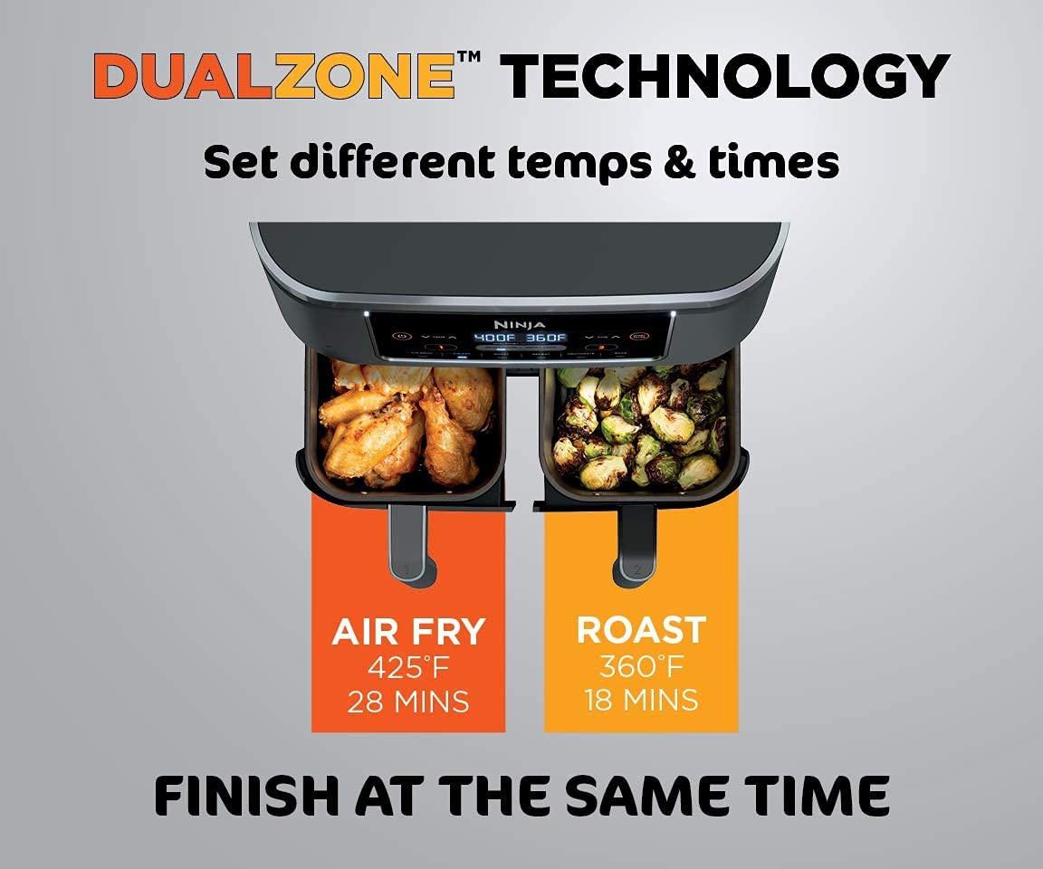 Freidora de Aire Foodi DualZone 6en1 18QT NINJA DZ201 NINJA