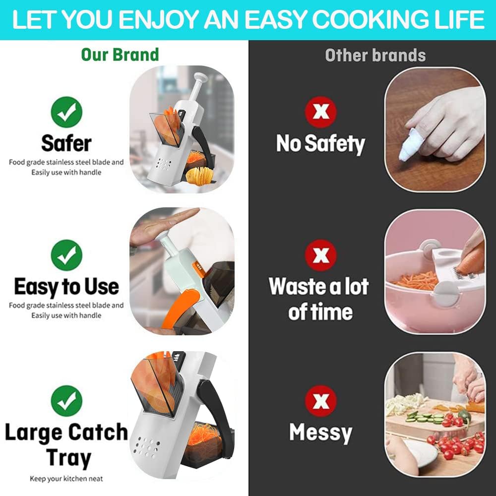 Cortador de Mandolina de Verduras Multifuncional