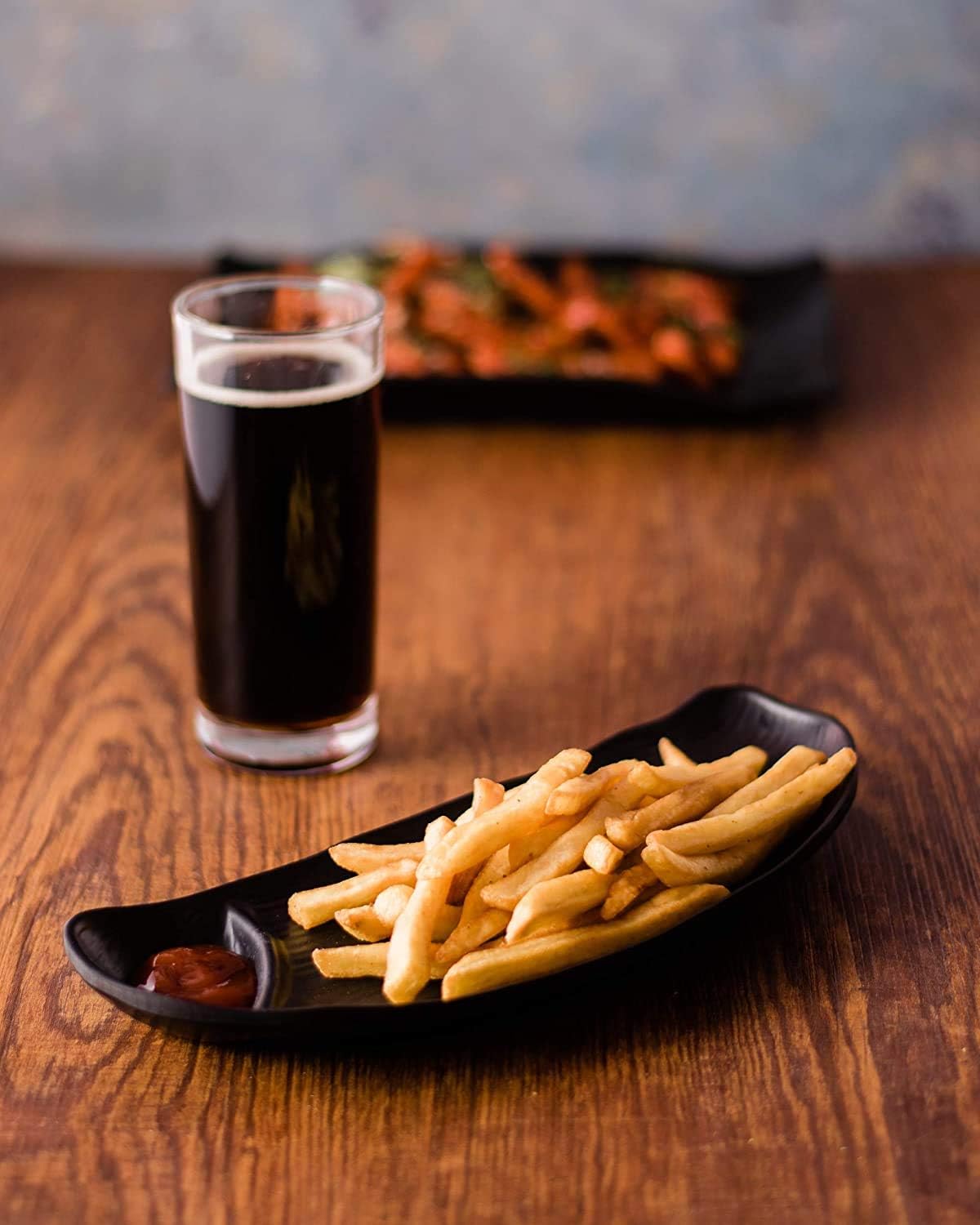 Plato de Melamina Color Negro 81433 Selecto