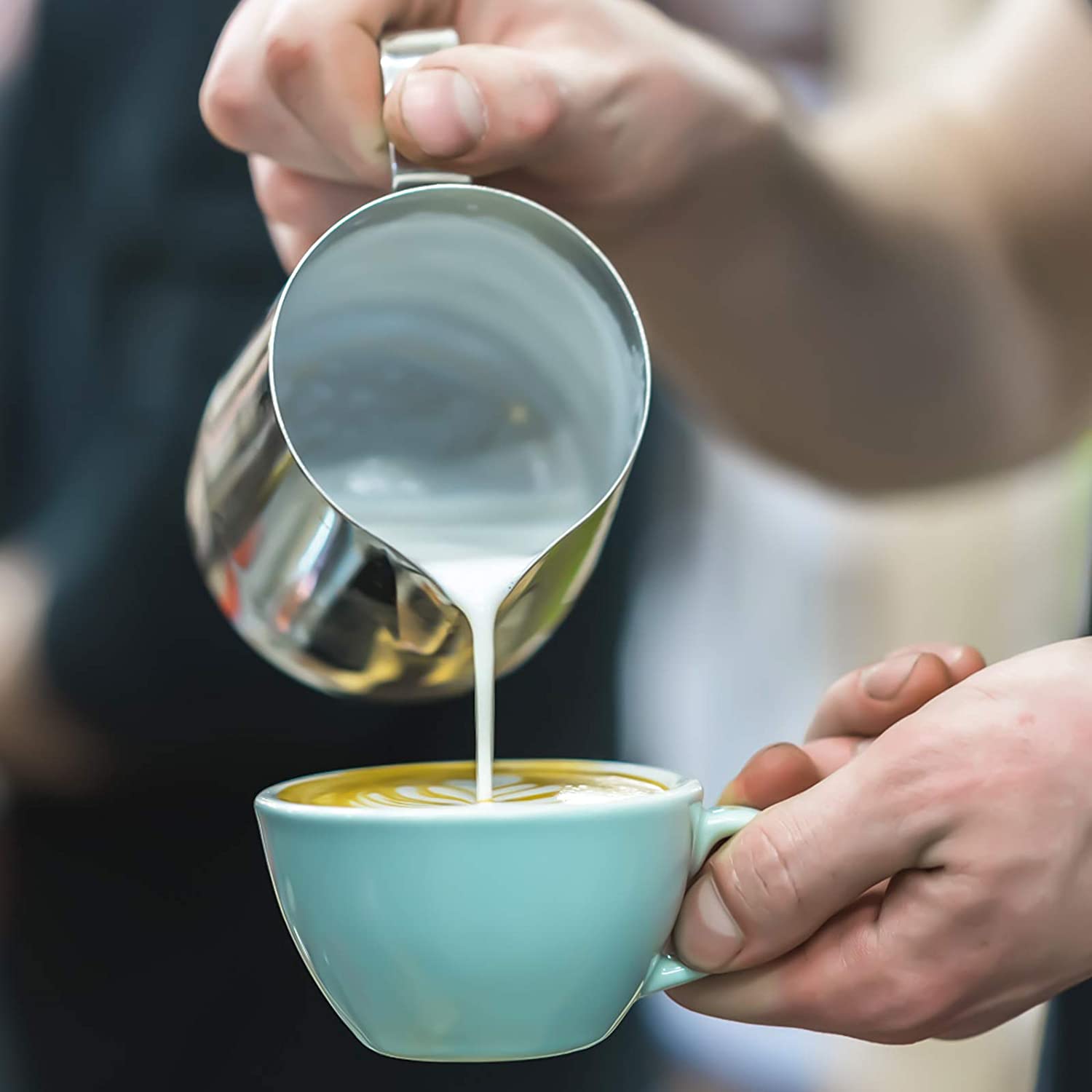 Jarra Espumadora de Leche de Acero Inoxidable desde 140ml, 350ml, 550ml & 900ml