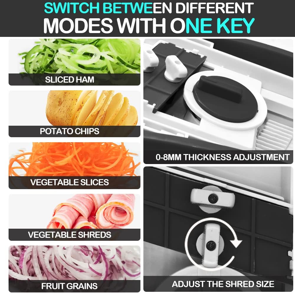 Cortador de Mandolina de Verduras Multifuncional