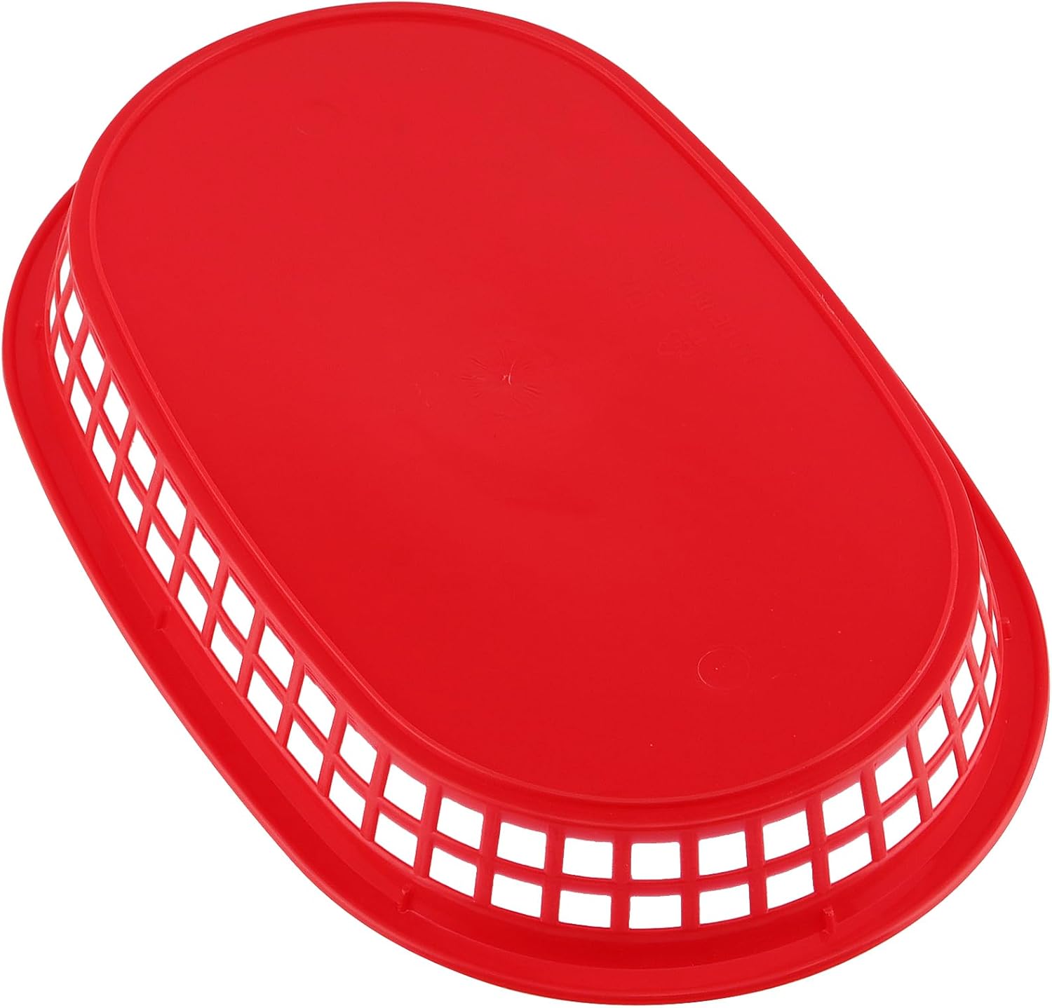 Cesta Ovalada Plástica Rojo 4x27.5x17.5cm HVB811