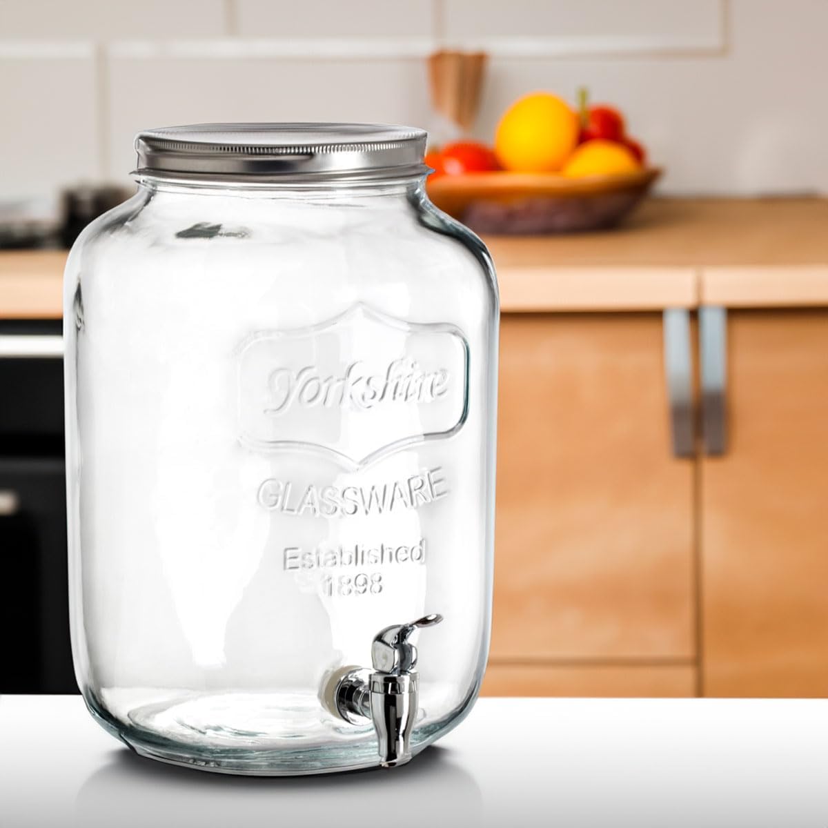 Envase de Vidrio con Dispensador 8LT 14x32.5cm FSK9136